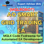(Mqlrobot) AO Smart Grid Trading EA_MQL4: designed to use the Awesome Oscillator (AO) to analyze market trends and help traders enter trades effectively.