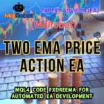 (Mqlrobot) Two EMA Price Action EA: combines the power of Exponential Moving Averages (EMA) with Price Action Strategies.